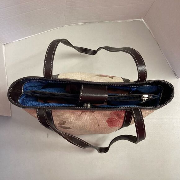 MAXX New York Floral Handbag Cream & Pink - Picture 11 of 12